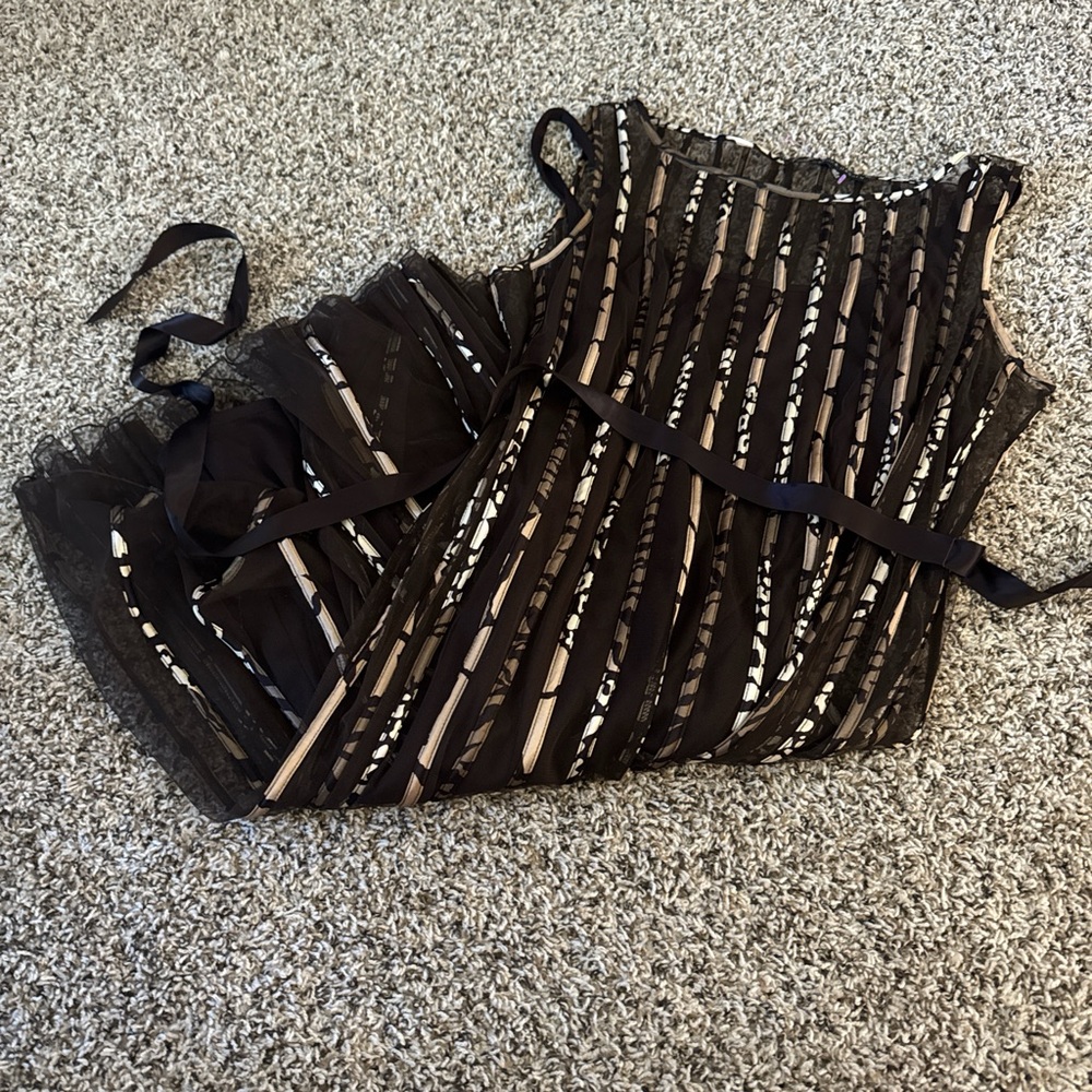 Vintage Sandra Darren Brown Dress